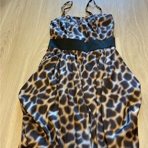 Leopard Print Spaghetti Strap Dress